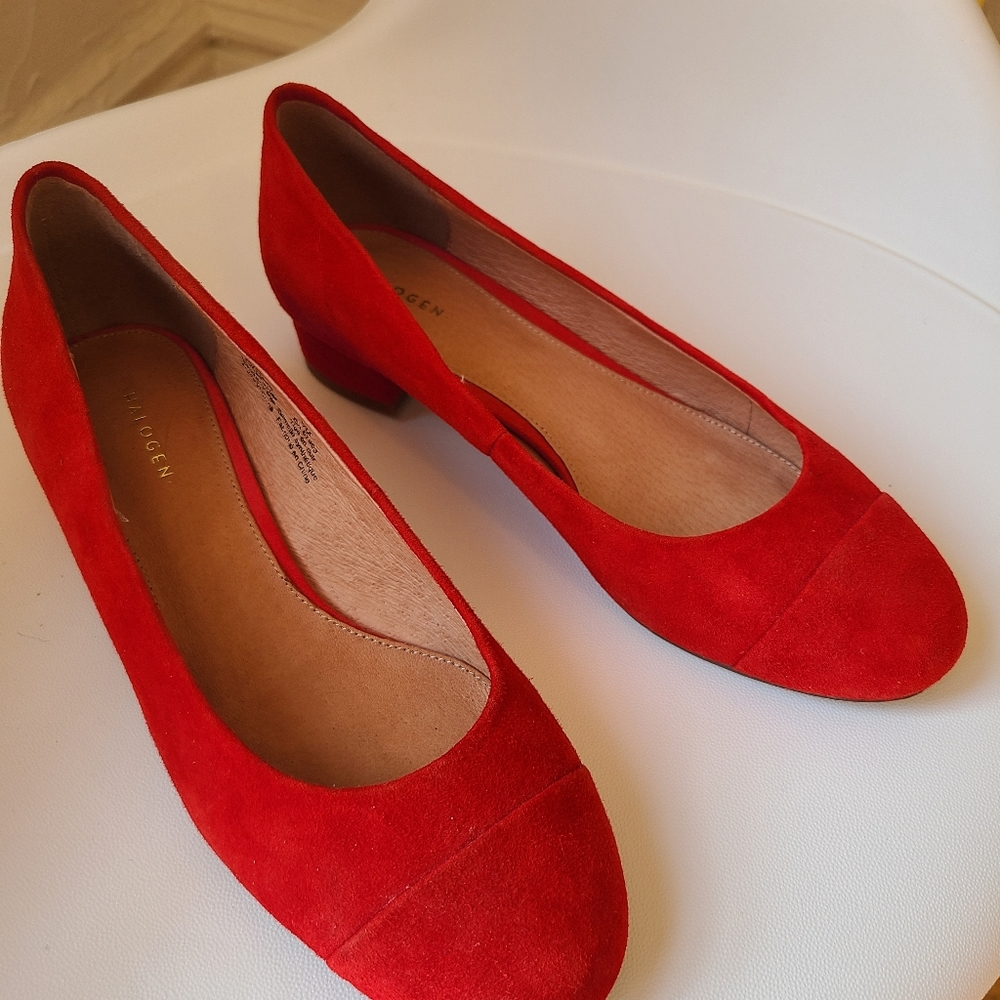 Halogen Red Suede Shoes